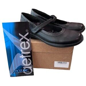 Aetrex NEW Size 6 AA Narrow Essence E360 Julia Maryjane Comfort Orthotic Black